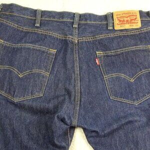 Levi's 501 Blue Straight Fit Denim Jeans W38 x L32